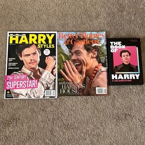 harry styles magazine and book bundle